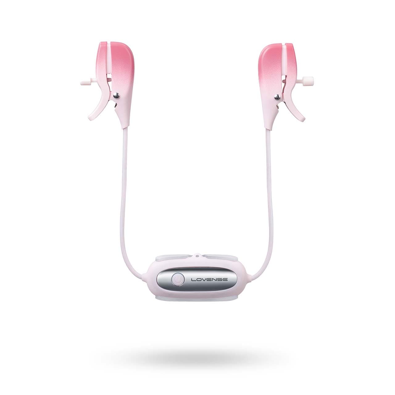 GEMINI APP-CONTROLLED VIBRATING NIPPLE CLAMPS - rosa