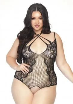 Crotchless teddy +