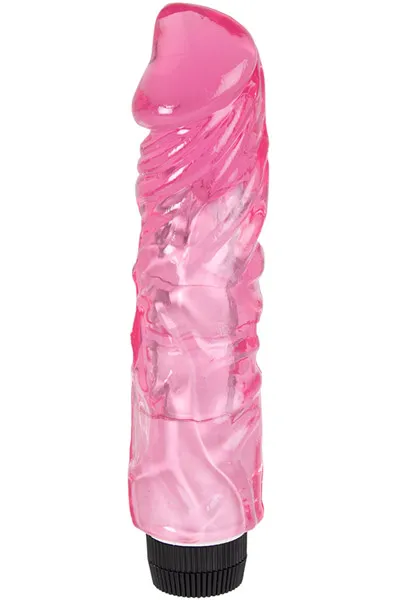 Thick Realistic Vibrating Dildo Pink 22 cm Dildo med vibrator