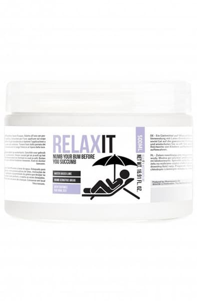 Pharmquests Water Base Lubricant Relax It 500 ml