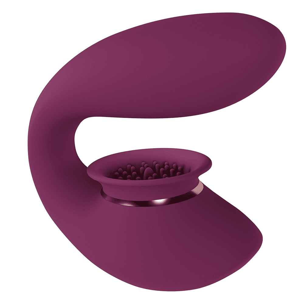 Twitch 3 - Rechargeable Vibrator and Suction - Burgundy