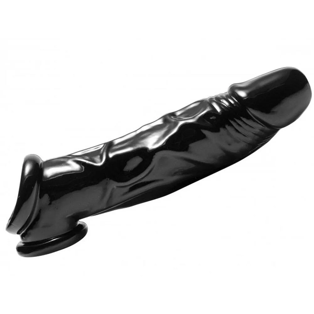 Master Series Fuck Tool Penis Sheath & Ball Stretcher Black