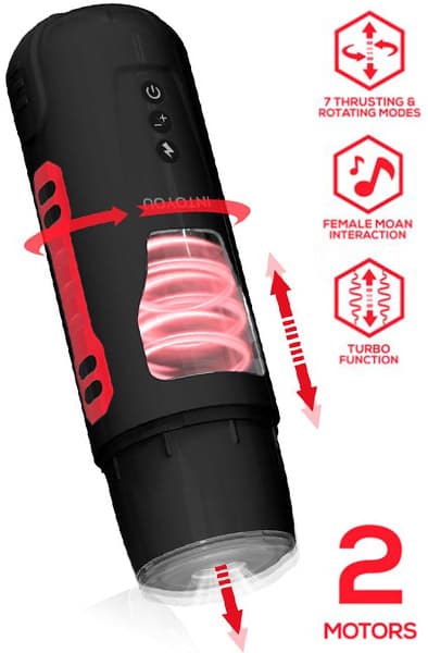 Pyro Advanced Thrusting, Rotating & Moaning Masturbator
