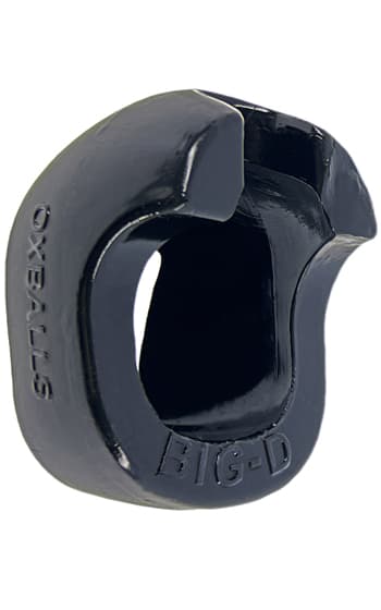 Big-D - Bigger Bulge Cockring with Shaft Grippers - Black