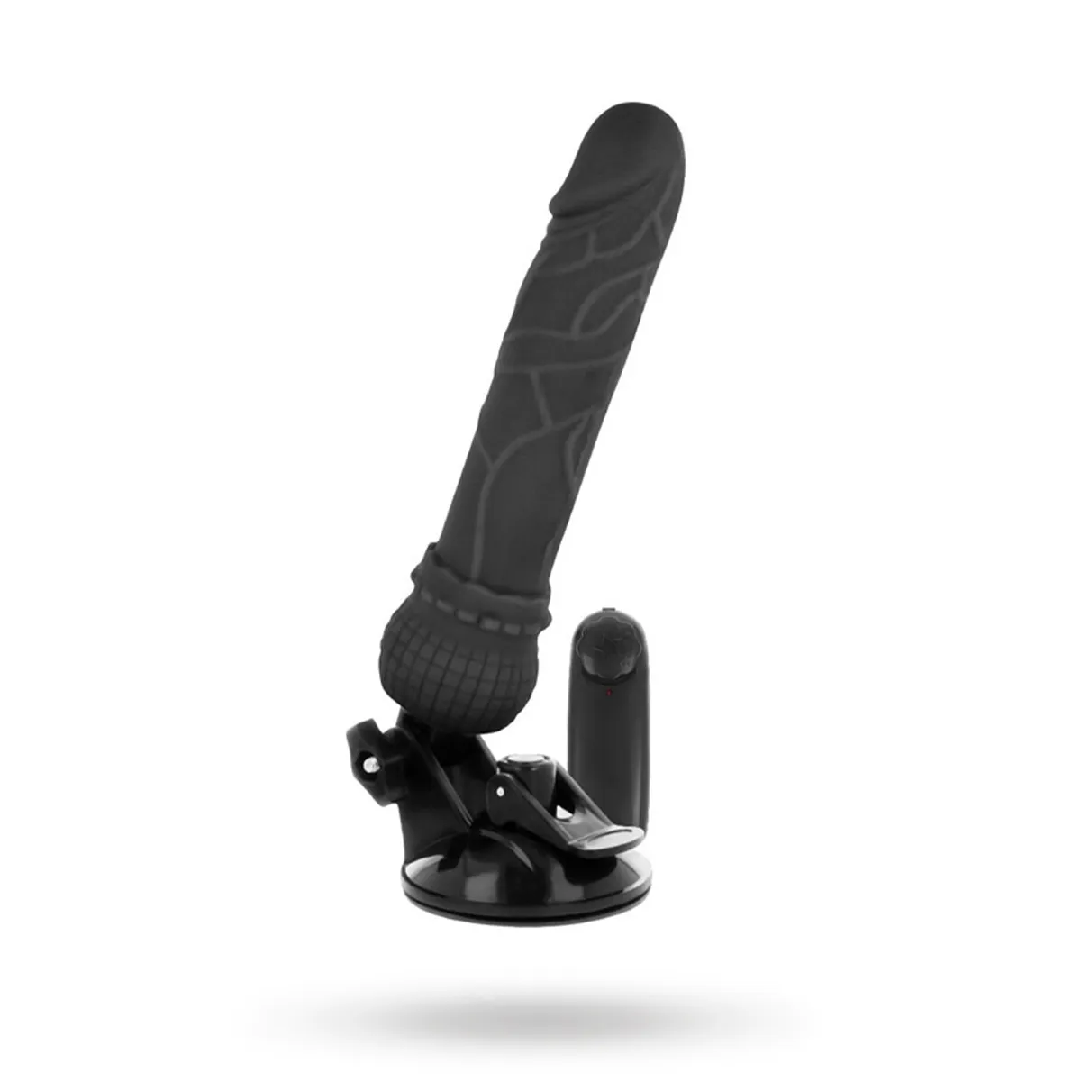 Basecock Vibrator Remote Control Black 19,5cm Dildo med vibrator