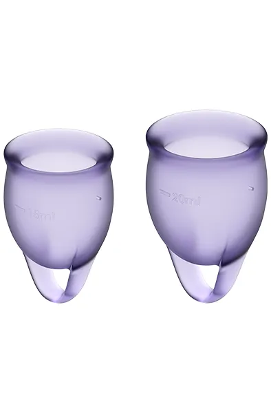 Satisfyer Feel Confident Menstrual Cups Purple Tamponger & Menskoppar