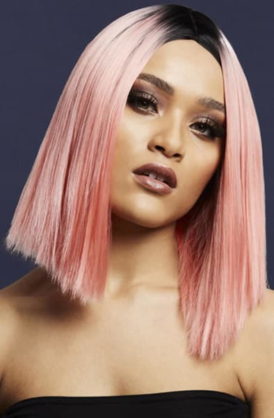 Fever Kylie Wig Two Toned Blend Coral Pink