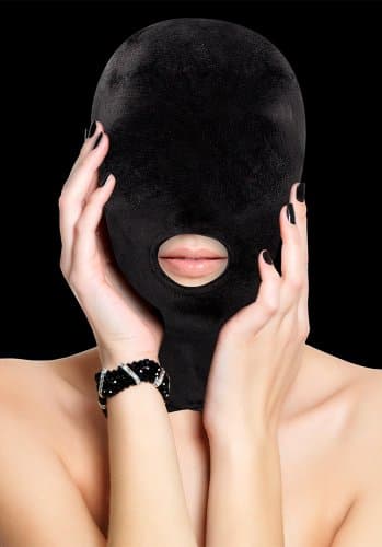 Velvet & Velcro Mask med munöppning