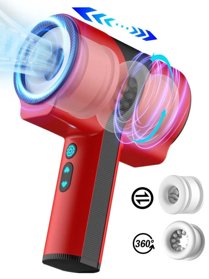 Teles Scoop Automatic Masturbator Twist & Turn Red