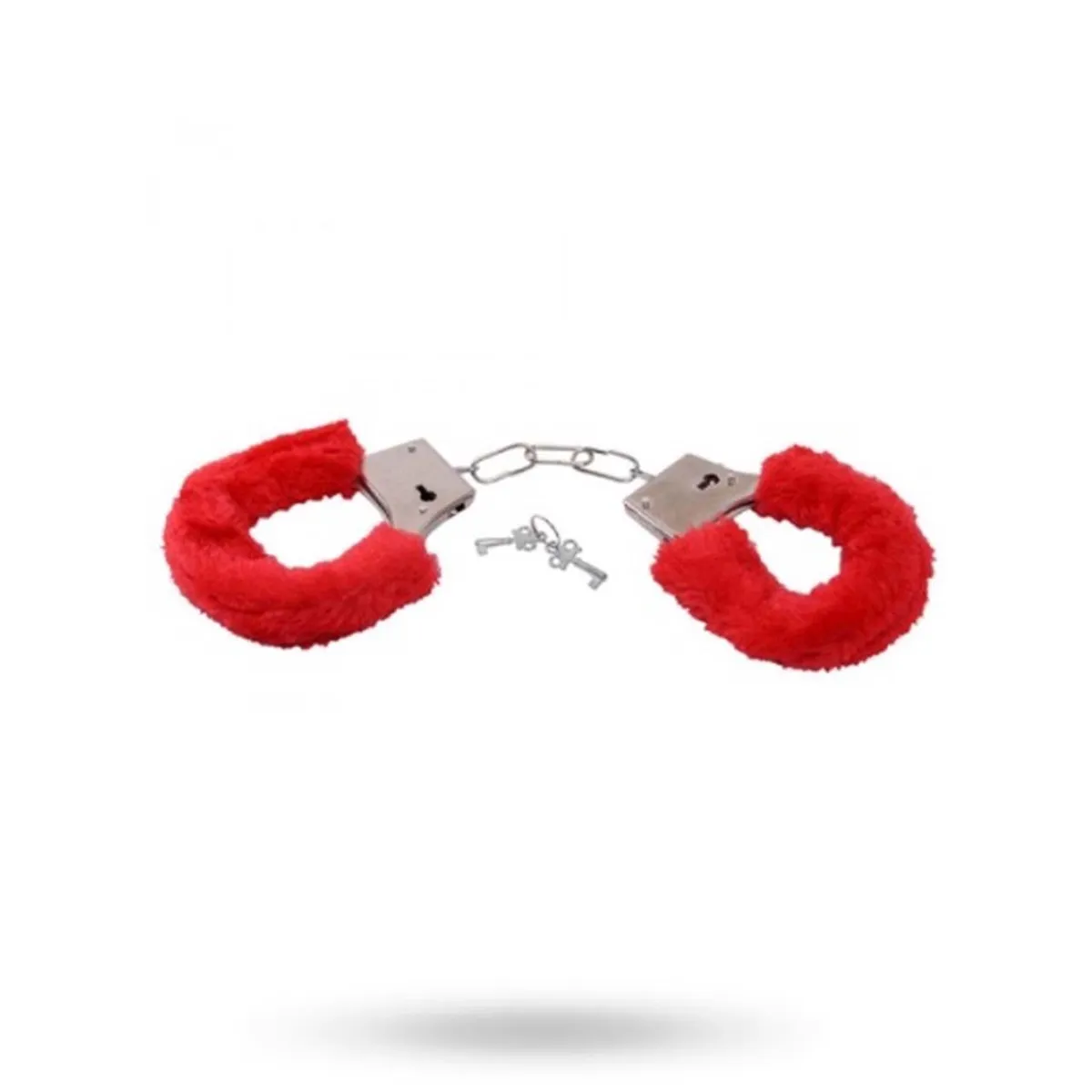 TOYZ4LOVERS Furry Handcuffs Red Handbojor med fluff