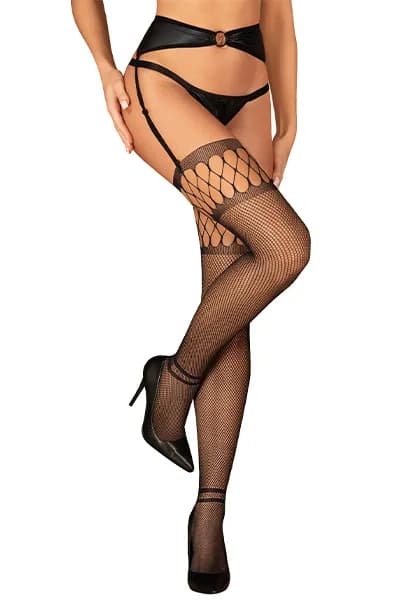 Obsessive S826 Stockings Black S/M/L Strumpbyxor