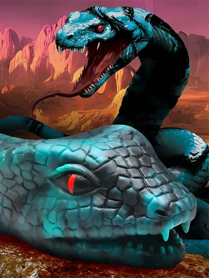 Serpentine Snake Silicone Masturbator Masturbator