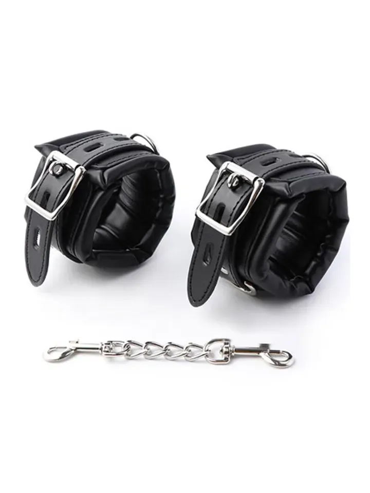 Padded Adjustable Handcuffs Black