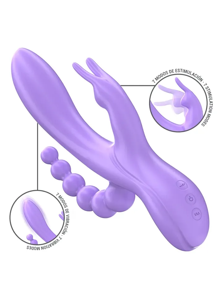 Intense Miko Triple Vibrator Rabbit & Stimulator & Anal