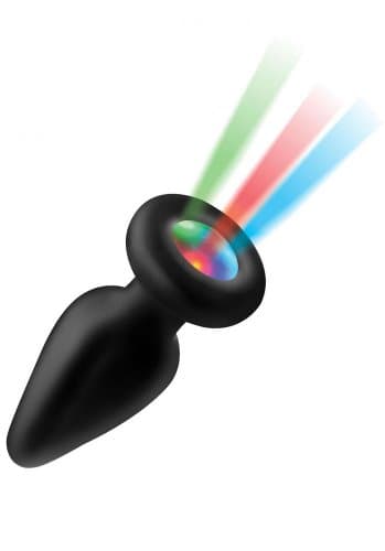 Light-Up Silikon Analplugg, Medium