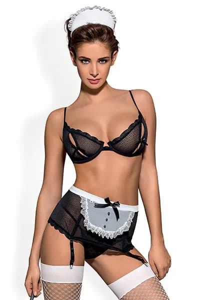 Obsessive Maidme Set 5-pcs L/XL Sexiga kläder