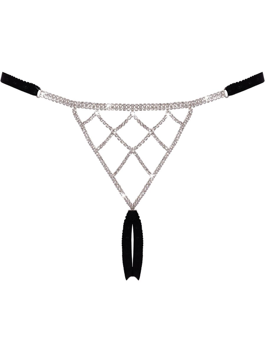 Crotchless String Rhinestone
