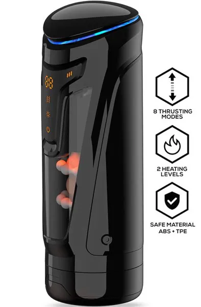 Conor Masturbator With Thrusting, Vibration & Heat Masturbator med motor