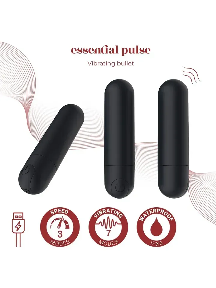 Pulse Rechargeable Vibrating Bullet