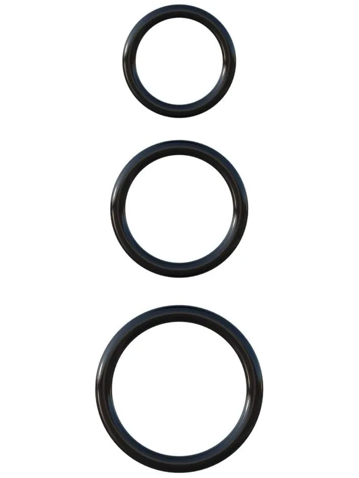 Silicone 3-Ring Stamina Set
