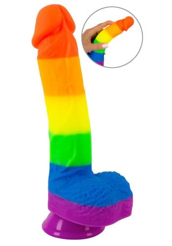 PRIDE! Rainbow Dildo 21 cm