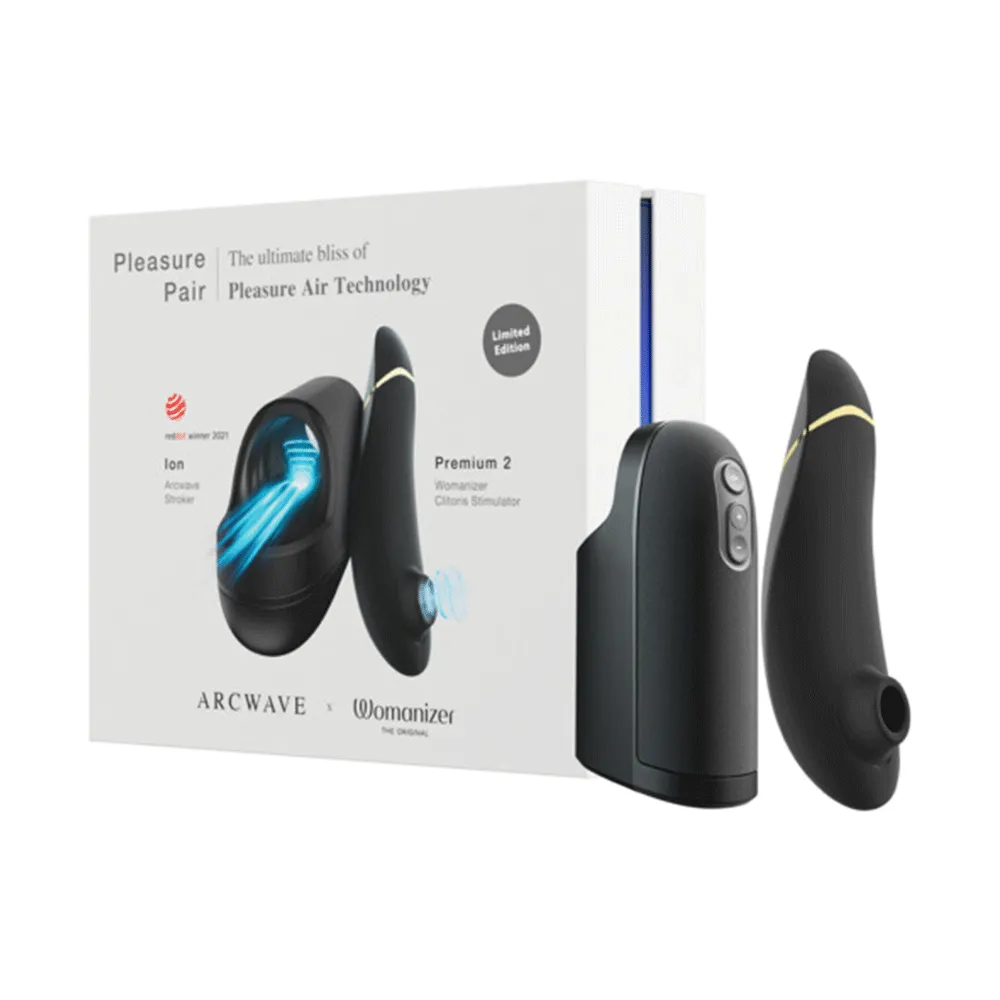 Arcwave x Womanizer Pleasure Pair Ion + Premium 2 Lufttrycksvibrator