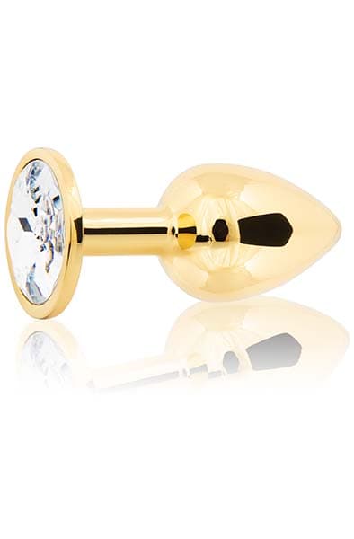 Metal Plug Small - Gold/Clear
