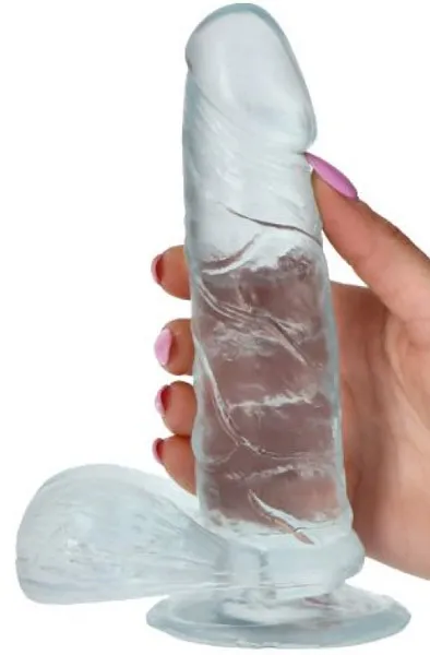 TOYZ4LOVERS Jelly Dildo Real Rapture Clear 17cm Dildo