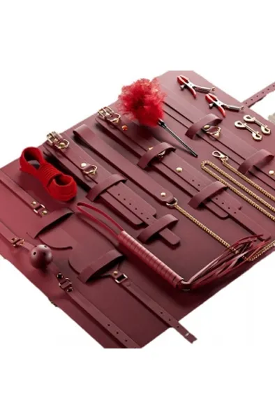 Luxury BDSM 11-pcs Kit Clarissa Red Bondage paket