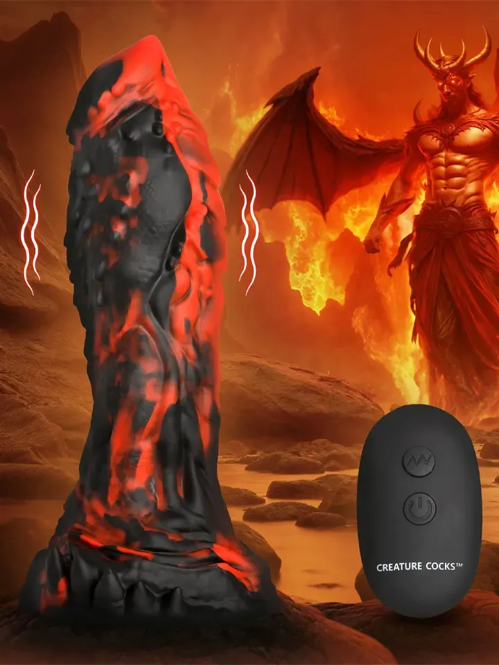 Inferno Cock Vibrating Silicone Dildo 20 cm Monster dildo