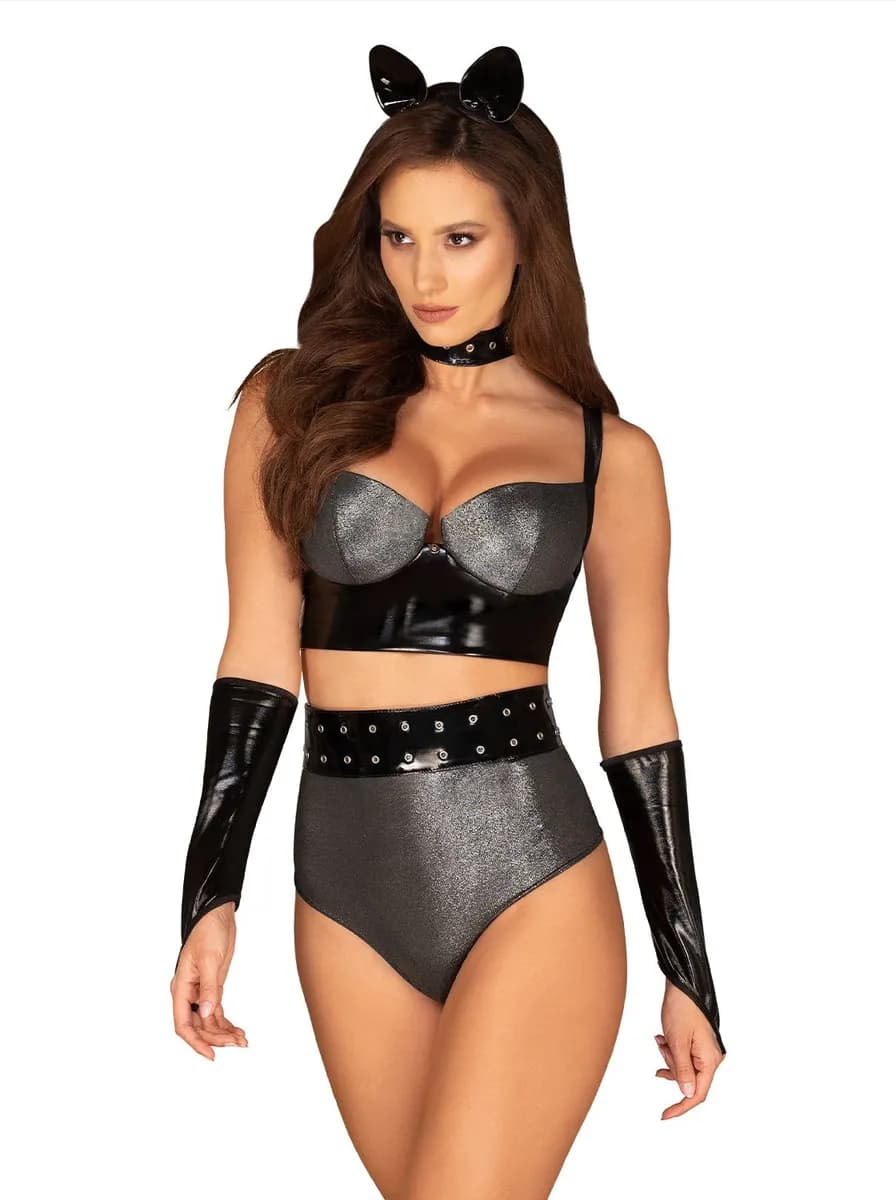 Obsessive Silveria Set L/XL Sexiga underkläder