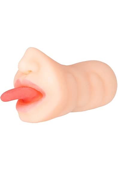 MISS BLOWJOB - UPPVÄRMNINGSBAR MASTURBATOR MED TUNGA