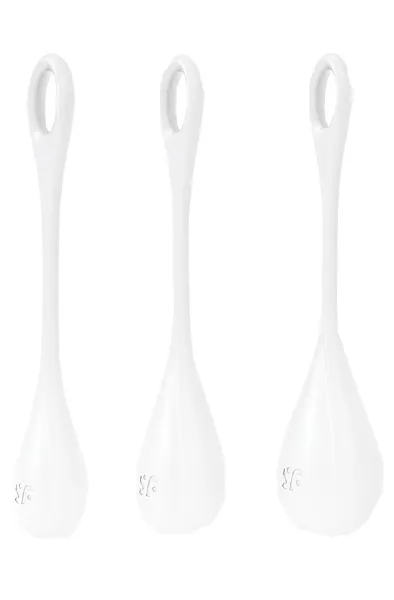 Yoni Power 1 Balls Training Set White Knipkulor & Geishakulor