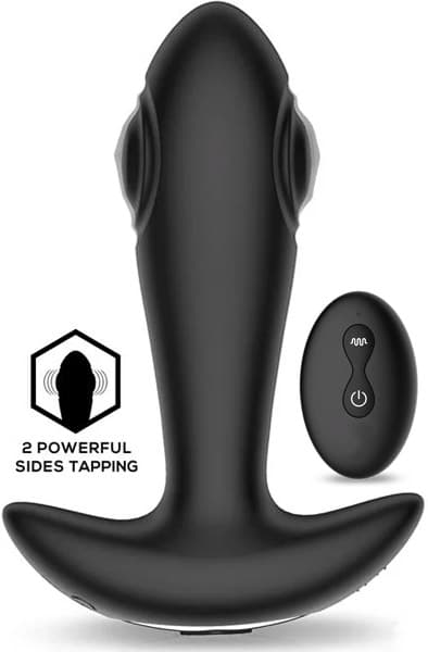 Milton Dual Tapping Anal Plug With Remote