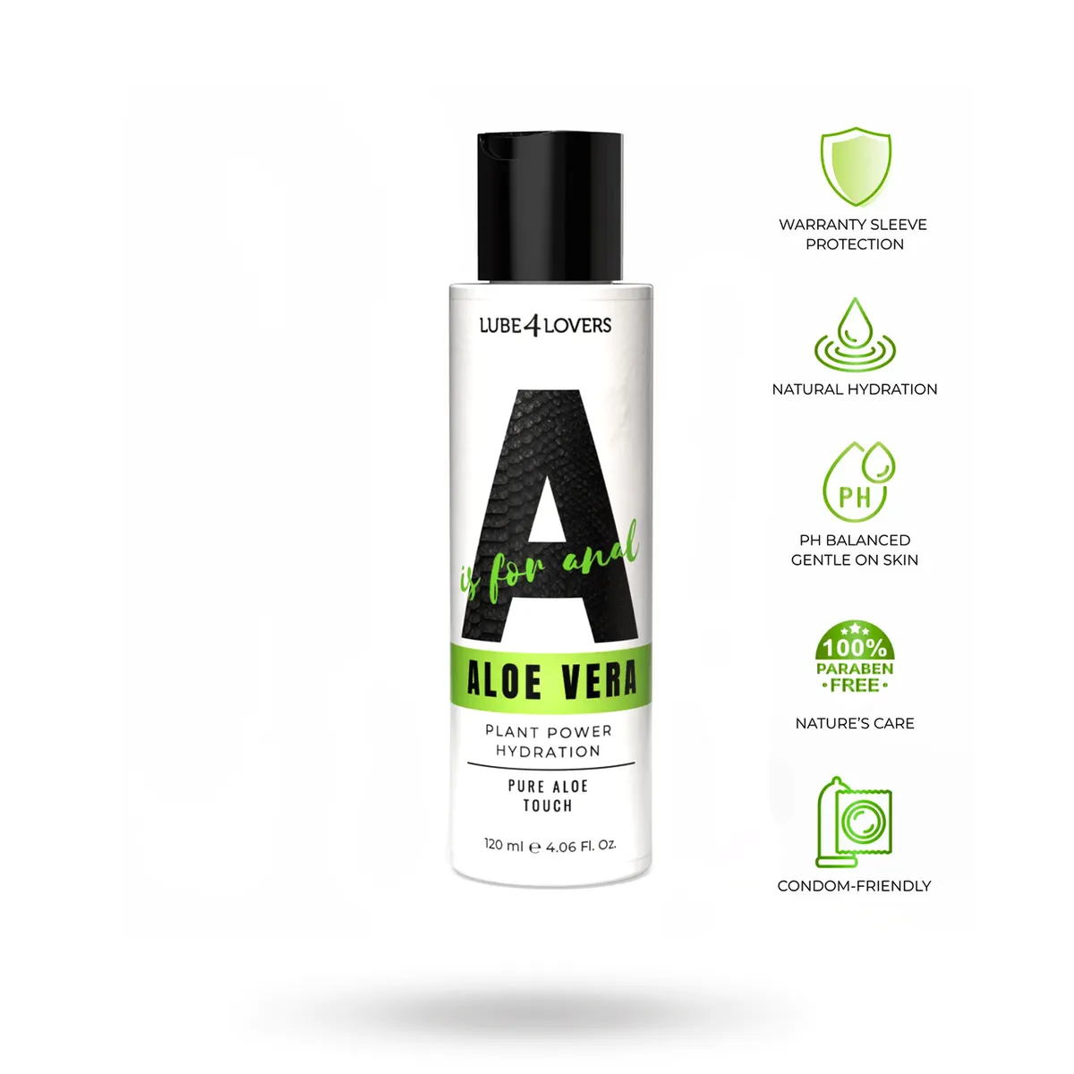 Lube4Lovers: Anal Aloe Vera, Hydration Lubricant, 120 ml