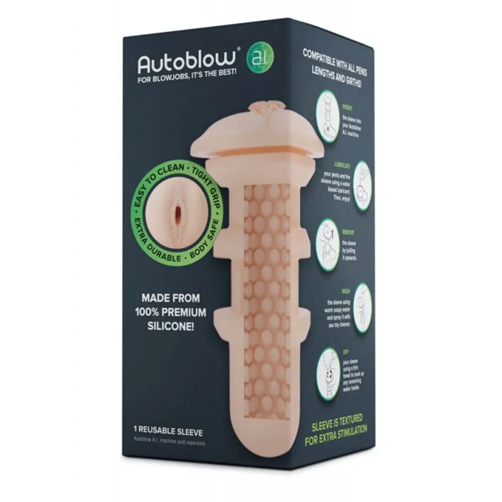 Autoblow A.I. Silicone Vagina Sleeve - Flesh