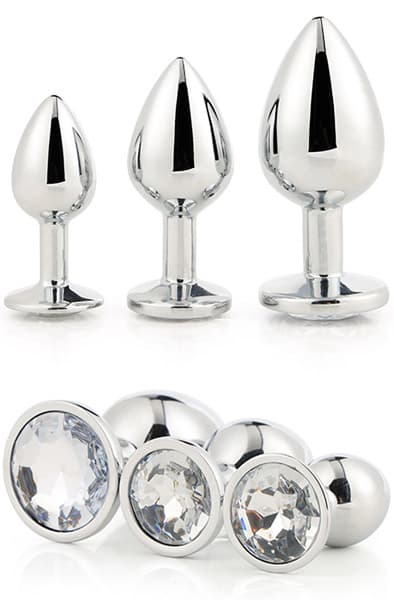 Gleaming Love Silver Plug Set