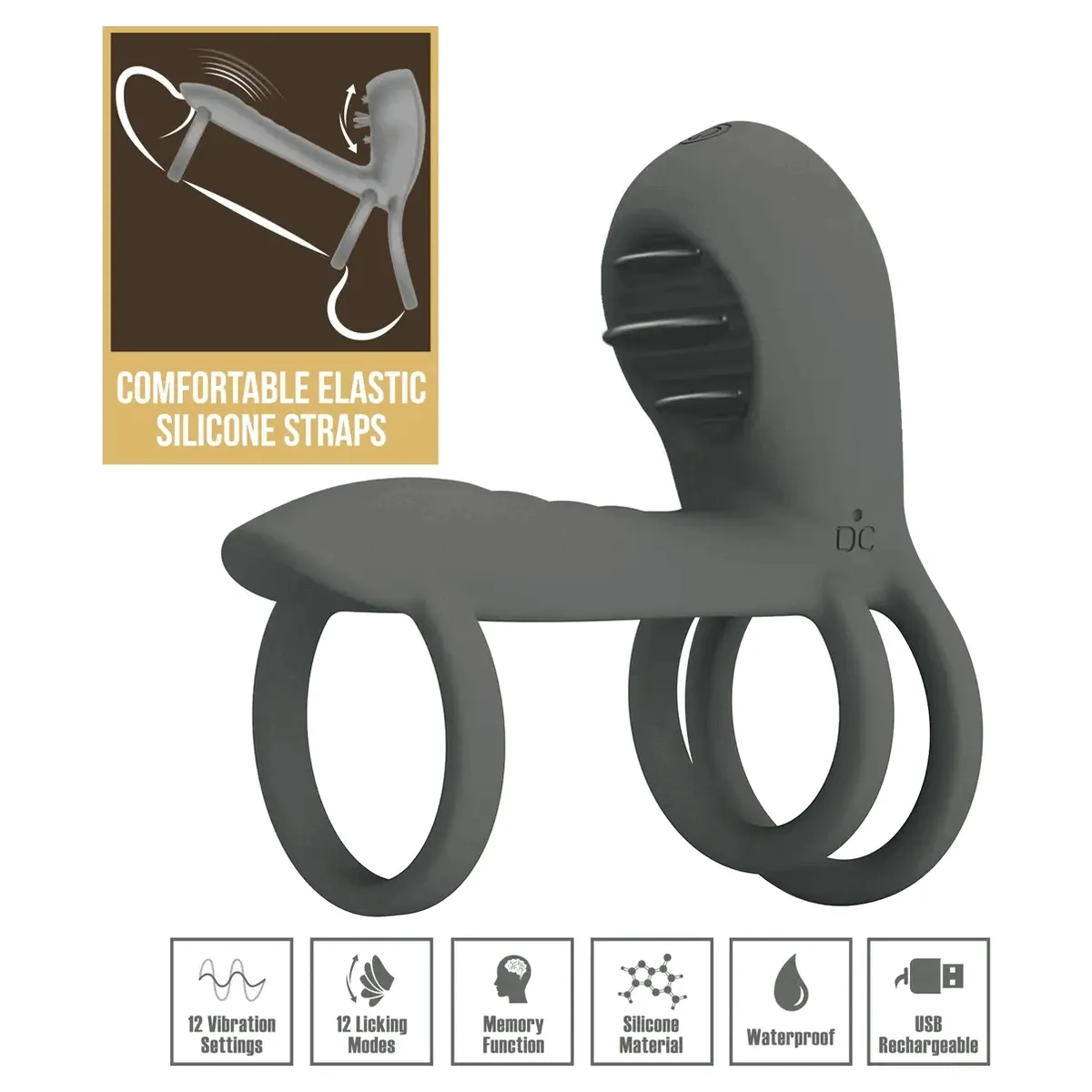 Master Ring Vibrating Cock Ring Penisring med vibrator