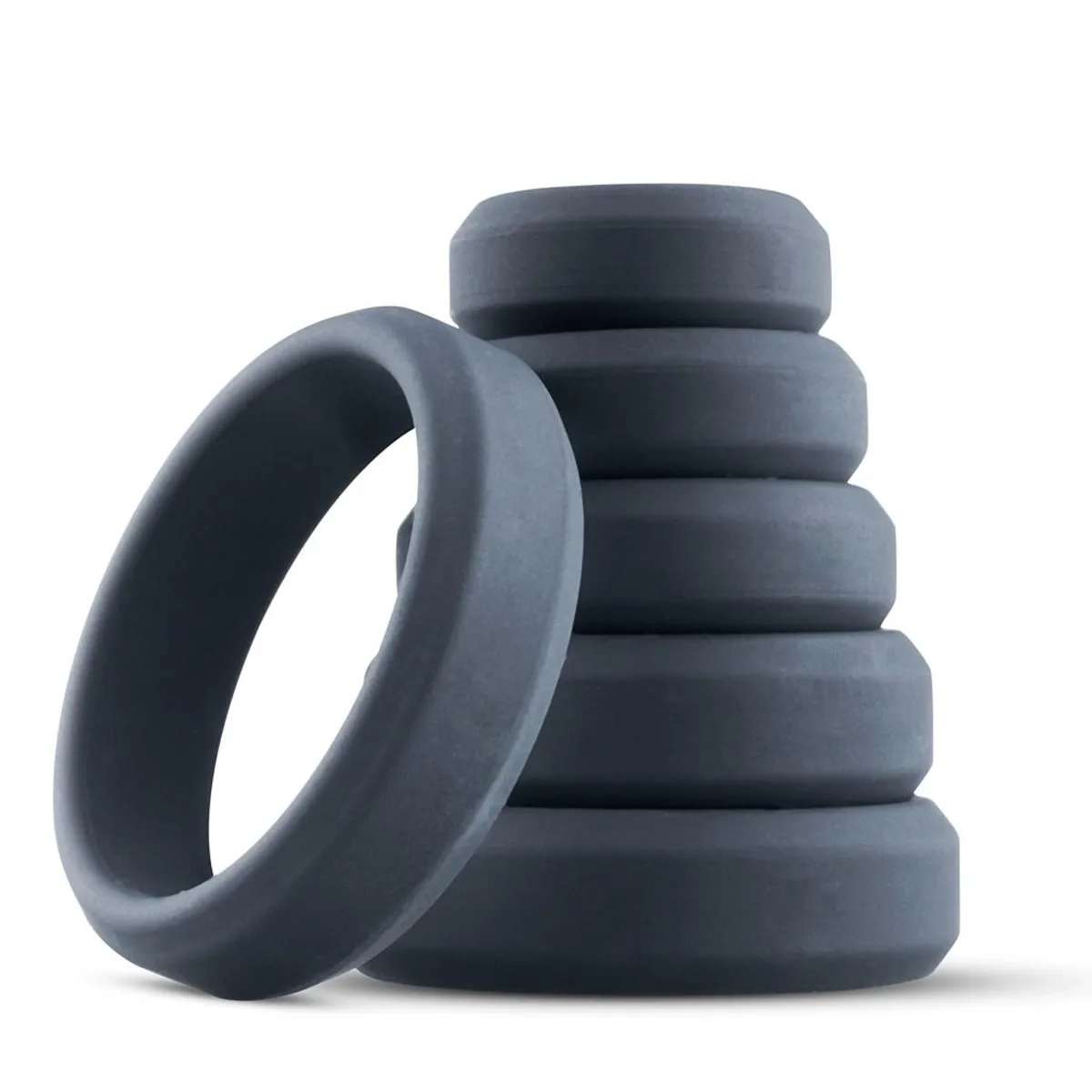 Boners - 6 Piece Cock Ring Set - Grey