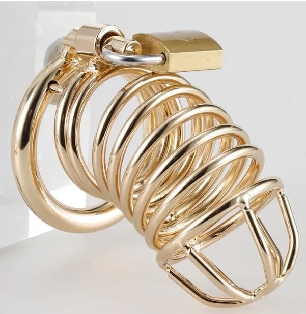 Cocklock Golden Bird Chastity Cage