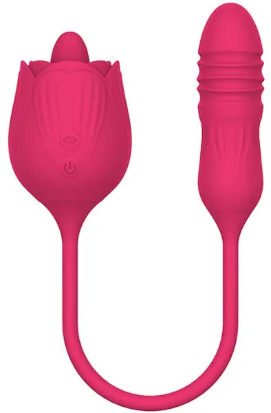 Licking Rose + Thrusting Dildo Klitorisstimulator