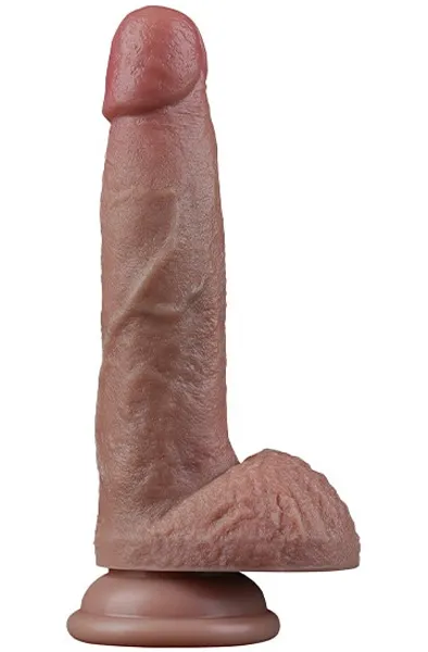 Lovetoy Dual Layered Silicone Dildo 18,5 cm Realistisk dildo