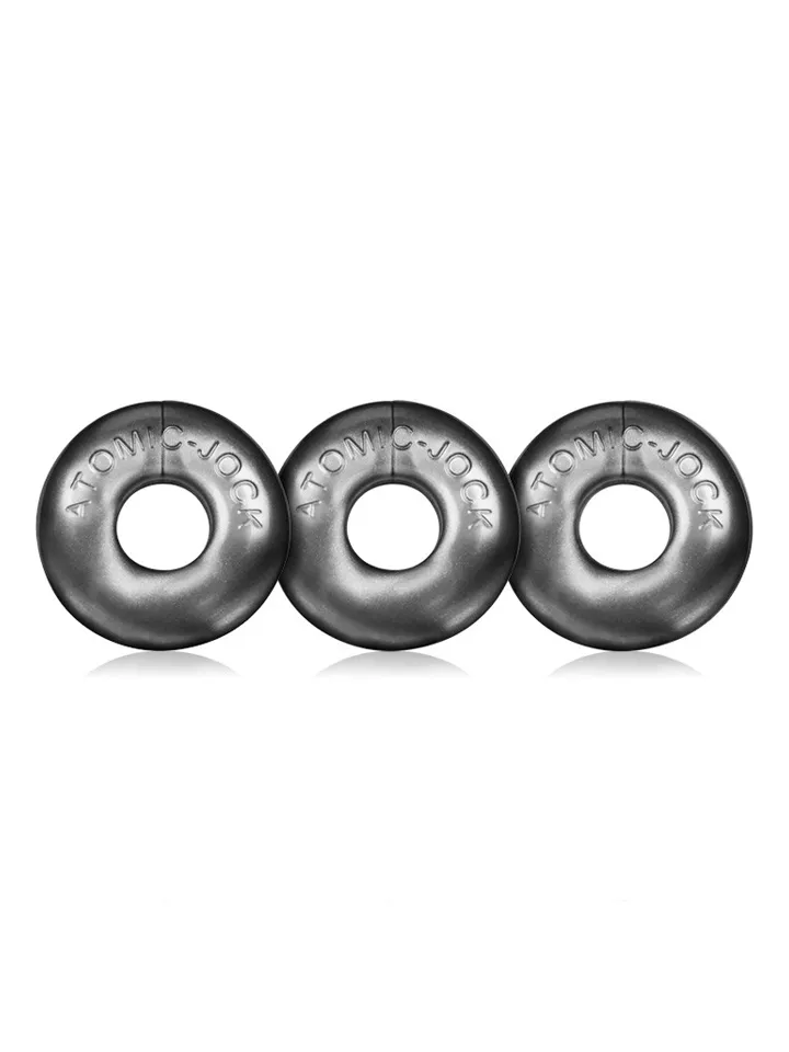 Ringer Cock Rings 3-Pack Silver Steel