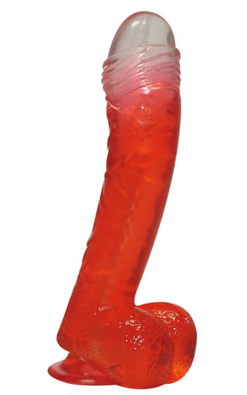 Jolly Buttcock: Dildo med Sugkopp, röd