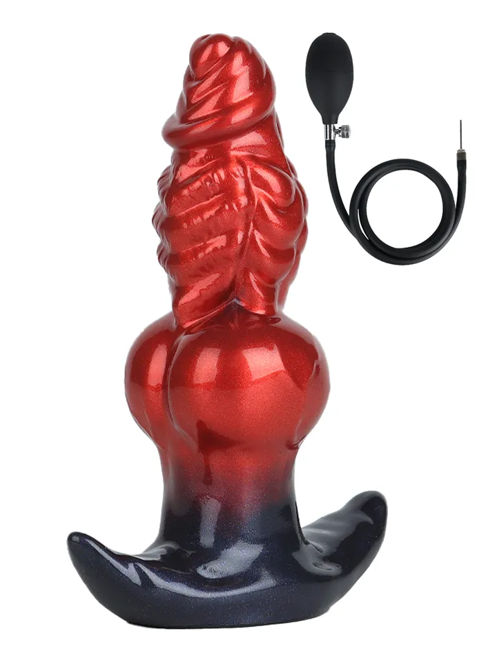 Fantasty Beast Inflatable Butt Plug Red Uppblåsbar analplugg