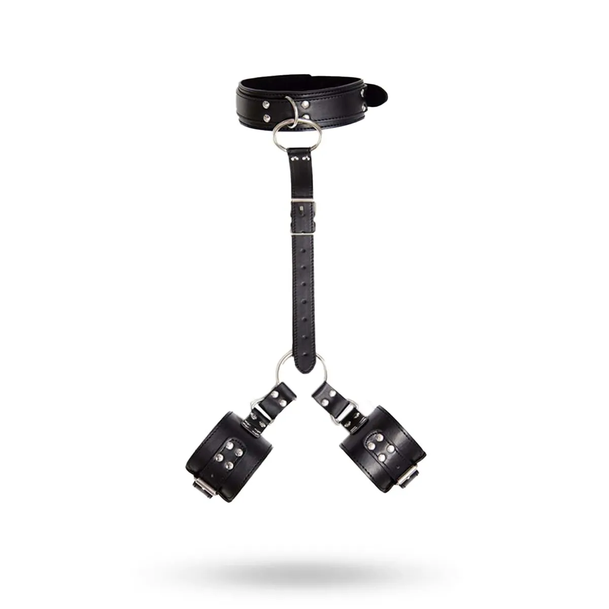 Fetish Addict Collar With Restraints Adjustable Positionshållare