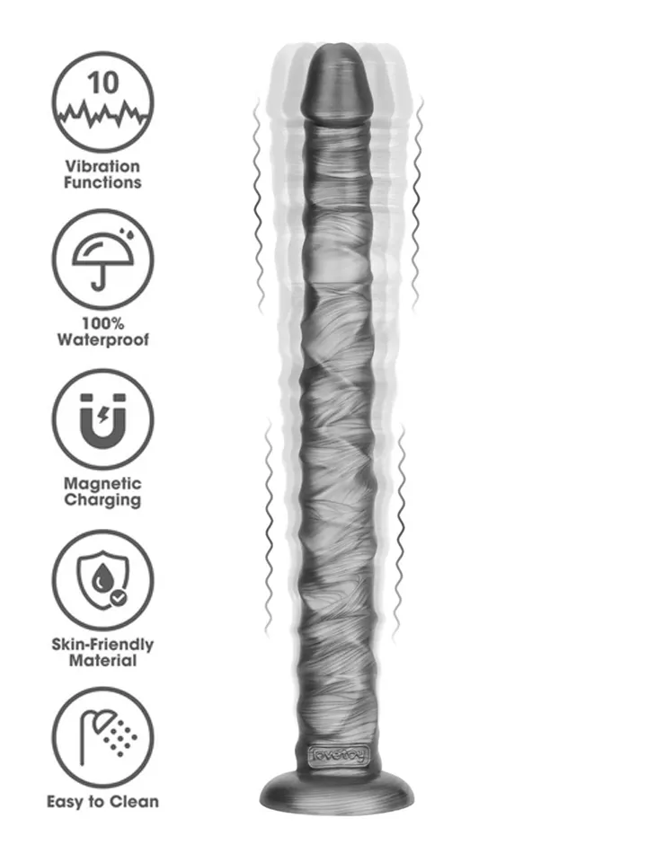 King Sized Vibrating Vibrax Slider 40,8 cm