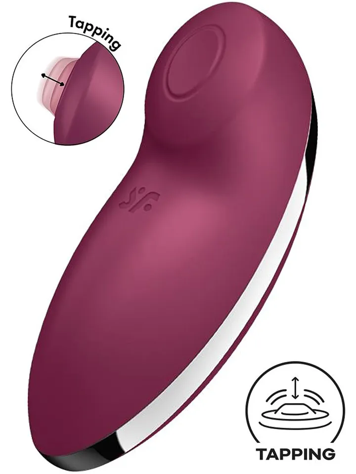 Satisfyer Tap & Climax 2 Vibrator Red