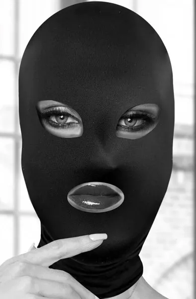 Ouch Subversion Mask With Open Mouth & Eyes BDSM mask
