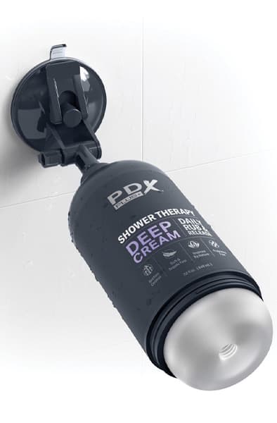Pipedream PDX Plus: Shower Therapy Stroker, Deep Cream